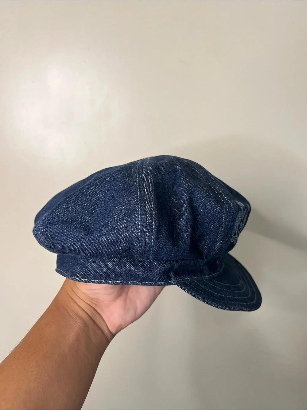 Vintage Y2K Cartoon Network Powerpuff Girls Denim Newsboy Beret Hat